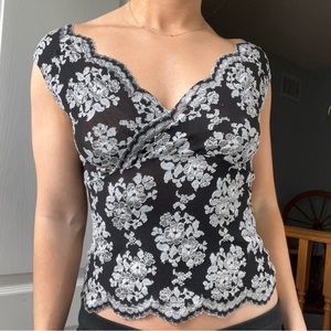 Vintage Floral Lace Top